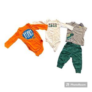 Mix and Match Baby Outfits Dinosaur Theme (3-6 Months)